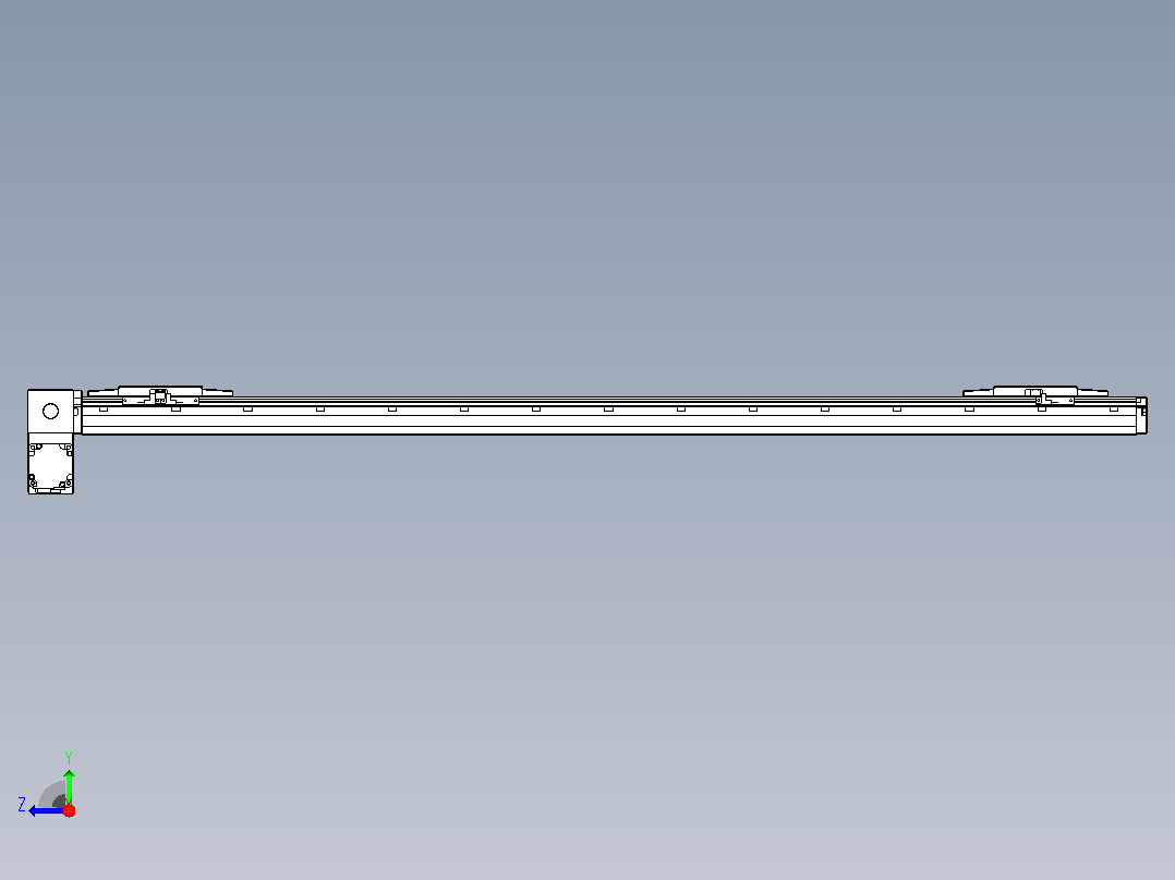 皮带直线轴双滑块型TPA-GCBS-120-P70-L500-LP-M20-N3右视图