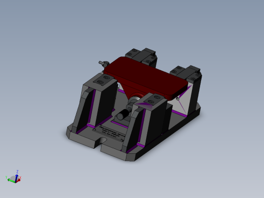 铣床铣削夹具模型设计