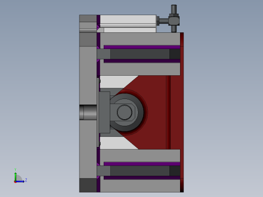 铣床铣削夹具模型设计左视缩略图