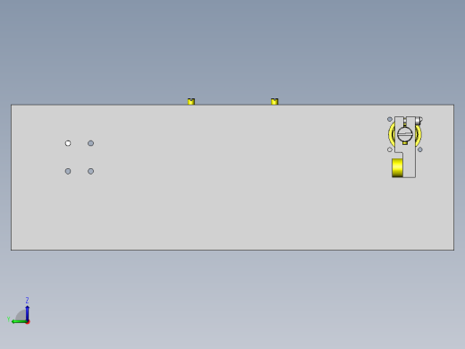 链条式托盘制动机构左视缩略图