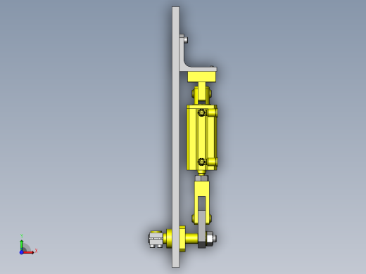 链条式托盘制动机构俯视缩略图