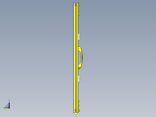 铝合金型材防尘门左视缩略图