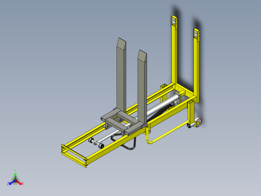液压叉车模型设计图