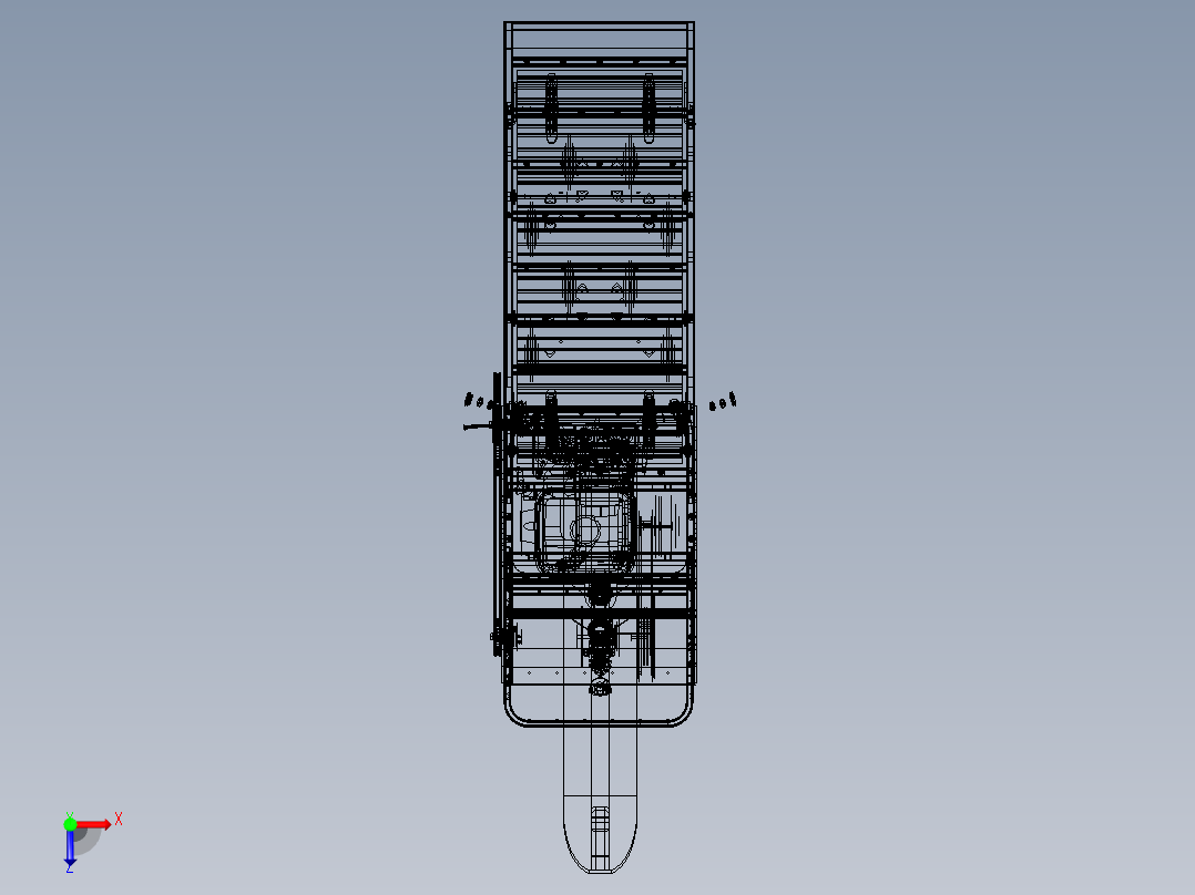 汽油动力滑雪板俯视图