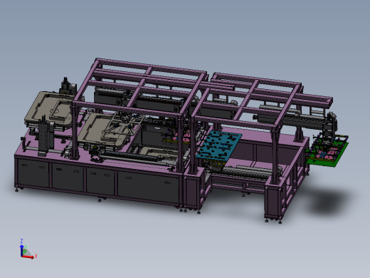 液晶面板流水线 sw18可编辑