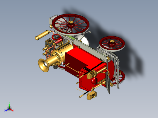老式蒸汽火车头