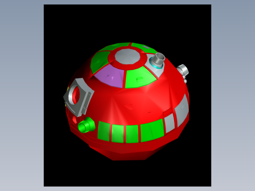 AUTOCAD R2圆顶机器人