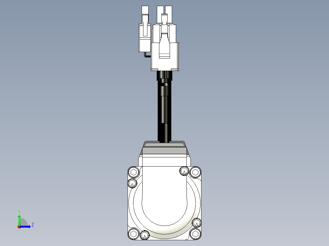 松下电机-MATSUSHITA_MSMF012L1D2左视图