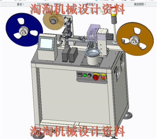 高速自动编带机3D图纸 非标自动化机械3D图纸素材 机械设计图纸1缩略图