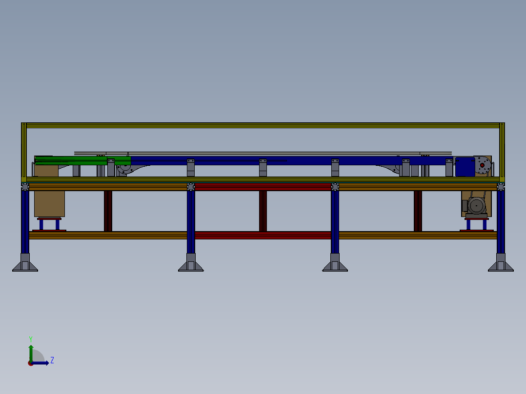 139U型缓冲台(1)左视图