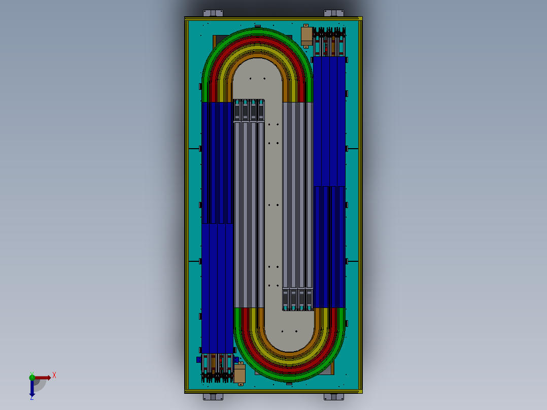 139U型缓冲台(1)俯视图
