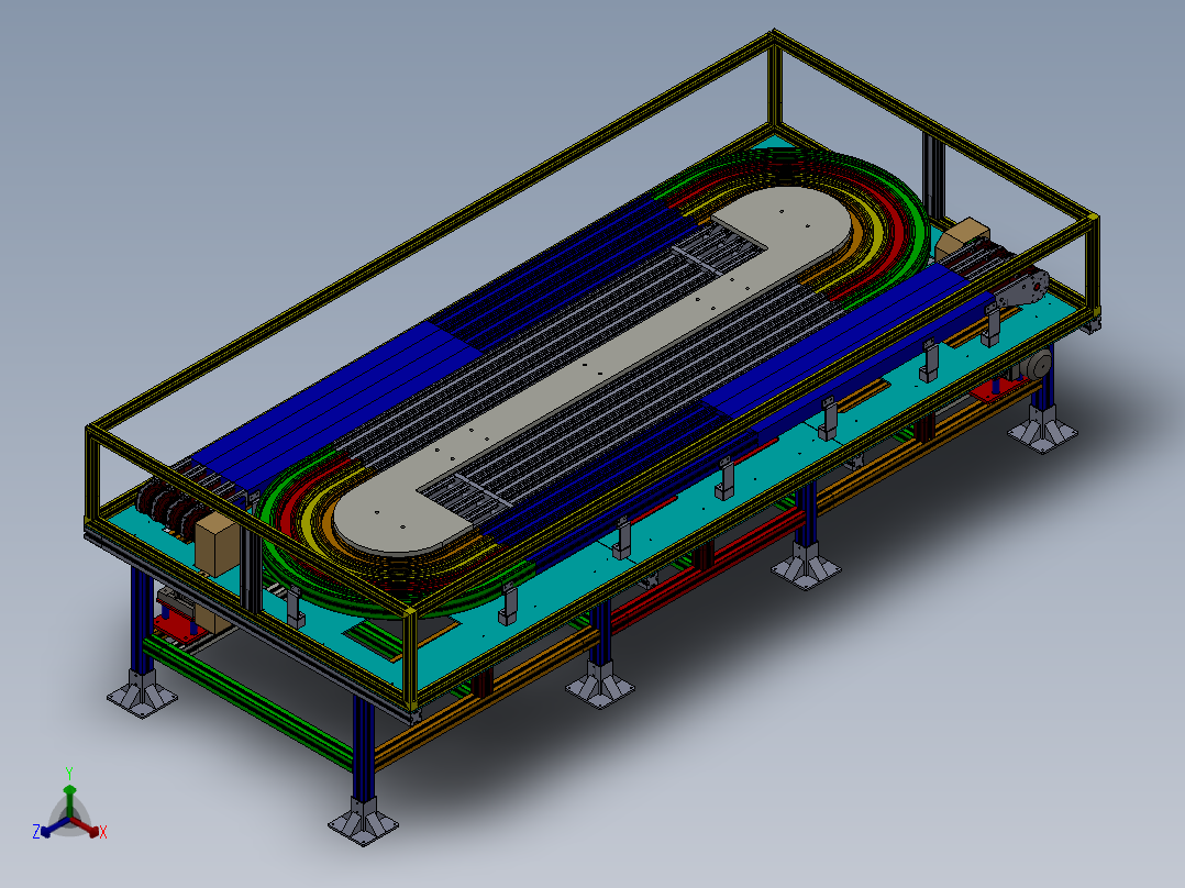 139U型缓冲台(1)正等轴测图
