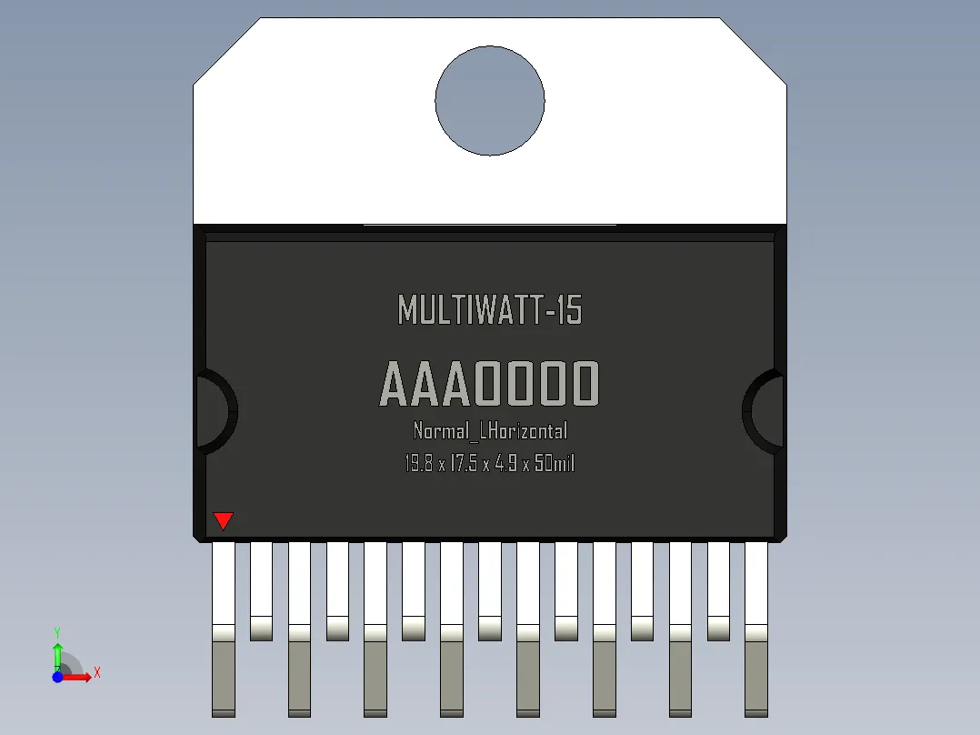 multiwatt-ST 封装-MULTIWATT-15_Normal_LHorizontal_rev1.1前视图