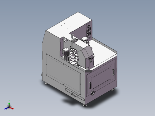 391自动定位机床正等轴测缩略图