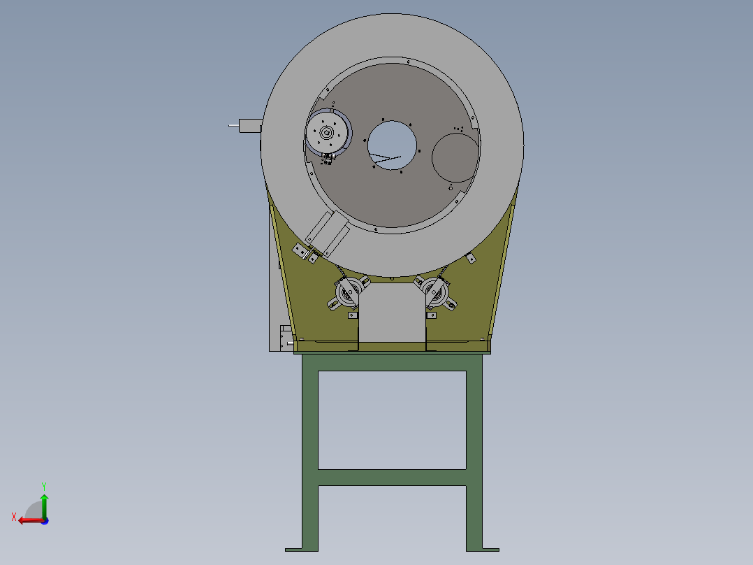 硅胶管缠绕机（回转环形机构）后视图