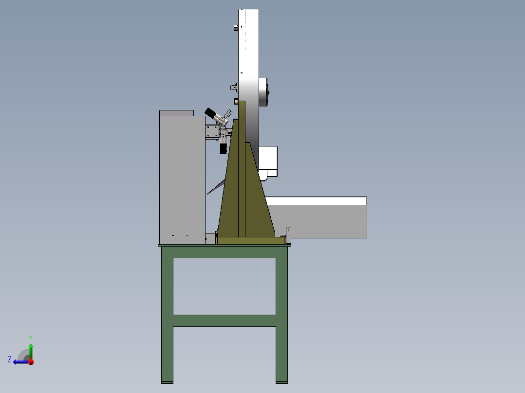 硅胶管缠绕机（回转环形机构）右视图