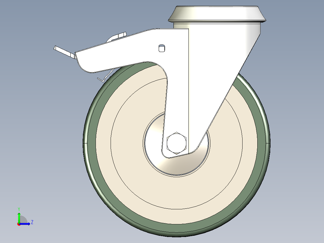 型材-KJN 531783 125MM WHEEL左视图