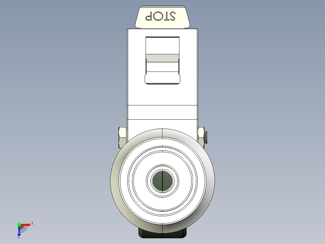 型材-KJN 531783 125MM WHEEL俯视图