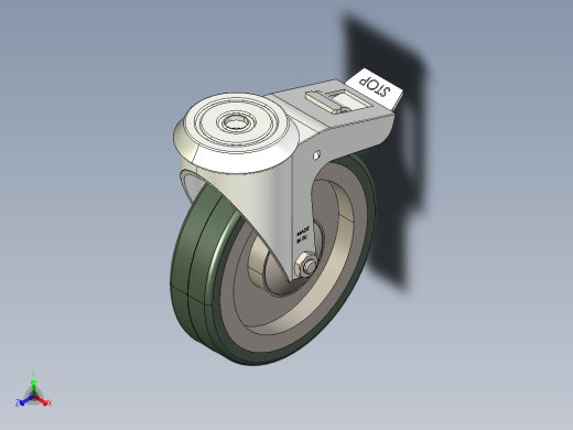 型材-KJN 531783 125MM WHEEL正等轴测缩略图