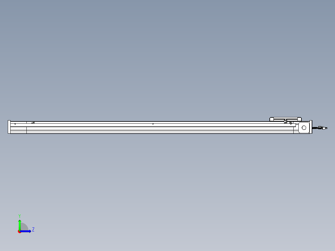 威洛博LB.GB同步带传动--欧规系列LB6A-L130-S1300-BL左视图