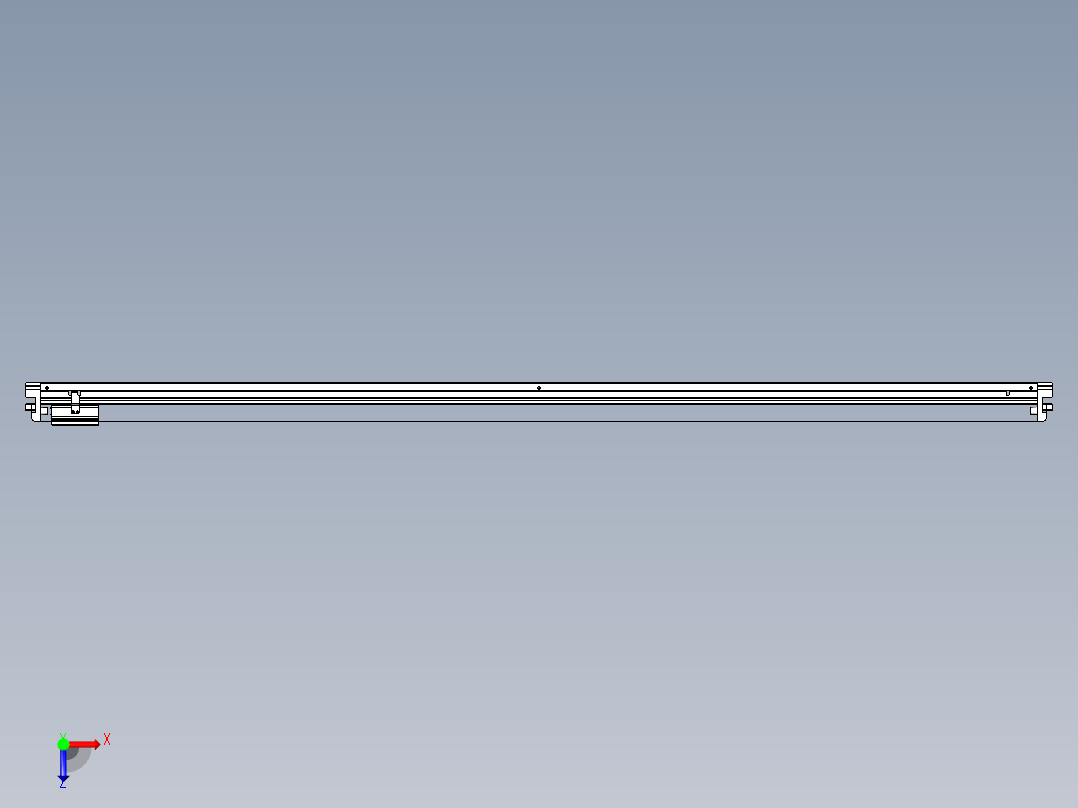 威洛博VL系列直线电机模组-VL22H1-S2150俯视图