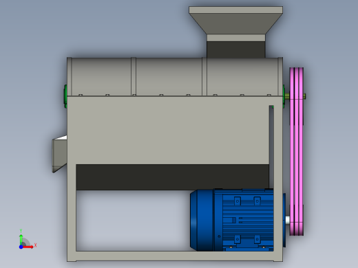 大豆脱粒机三维设计含CAD图纸+proe模型+说明书923715==1000前视缩略图