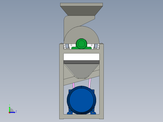 大豆脱粒机三维设计含CAD图纸+proe模型+说明书923715==1000左视缩略图