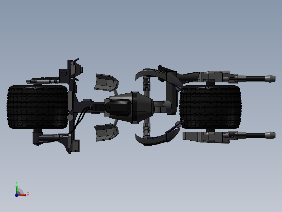 蝙蝠侠战车前视图