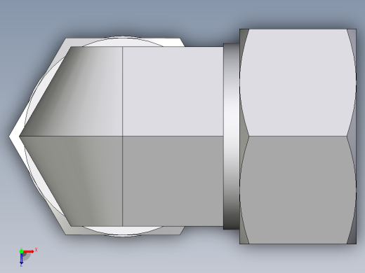 卡套式工业通用硬管接头EO_Adjustable_Locknut_elbow_WEE38SMCF俯视缩略图