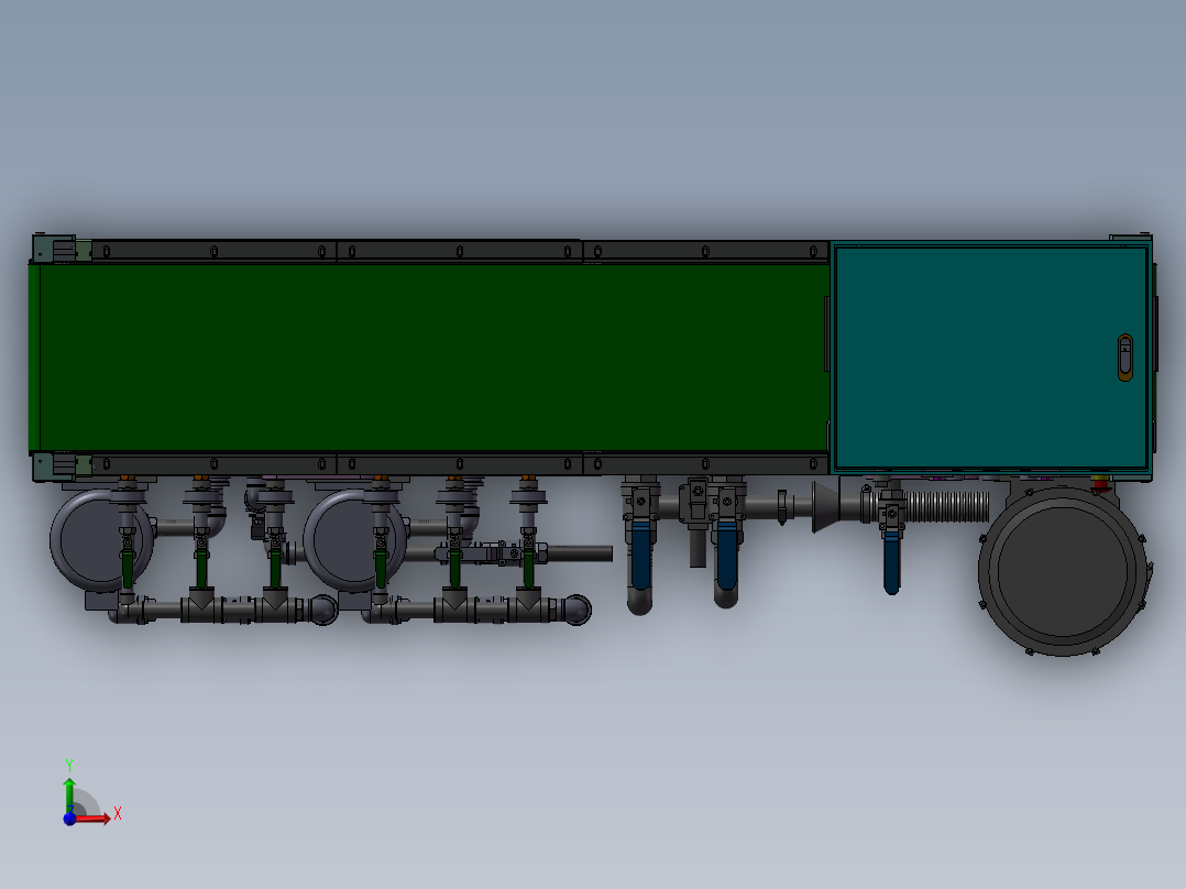 研磨上下料设备前视图
