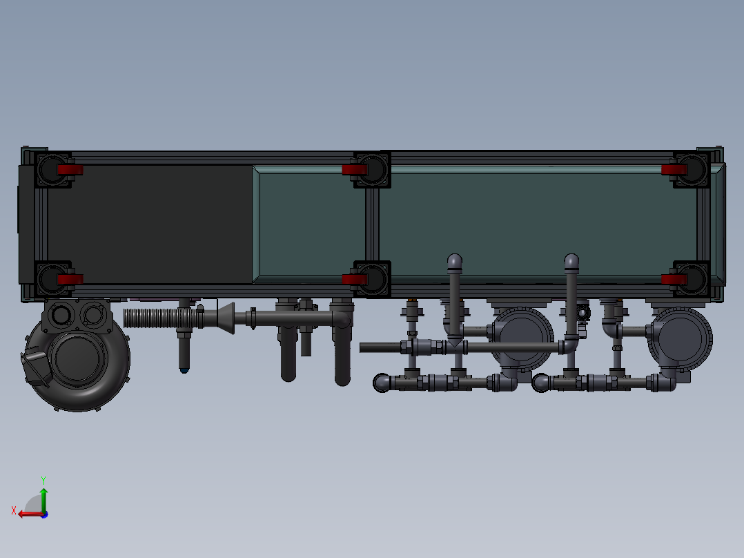 研磨上下料设备后视图