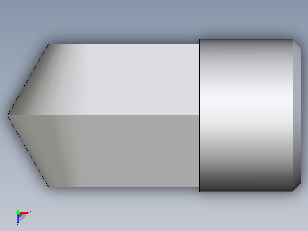 卡套式工业通用硬管接头EO_Male_stud_elbow_WE10SM71X俯视图