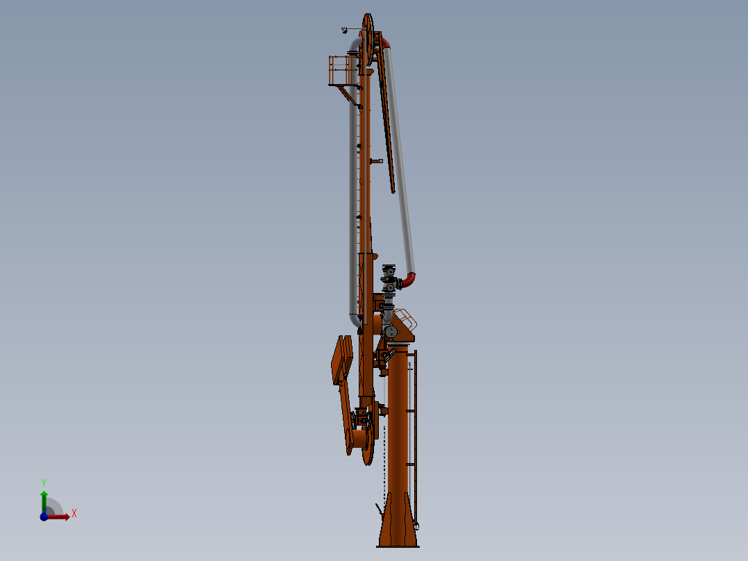 8寸输油臂前视图