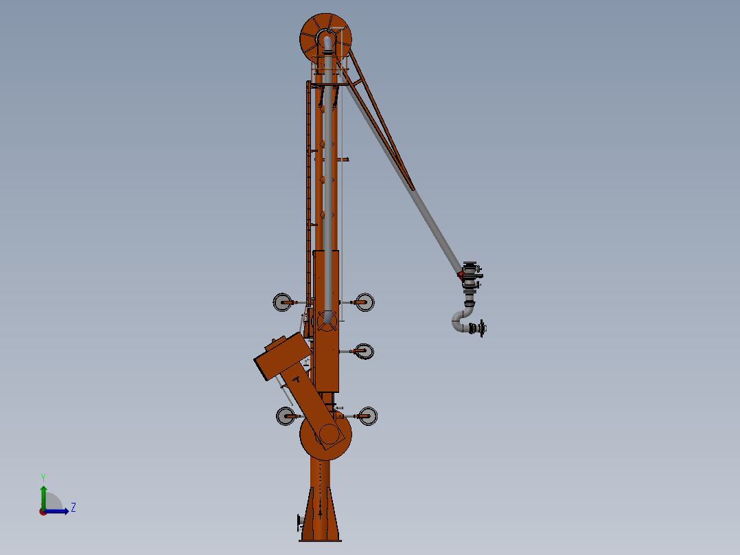 8寸输油臂左视图