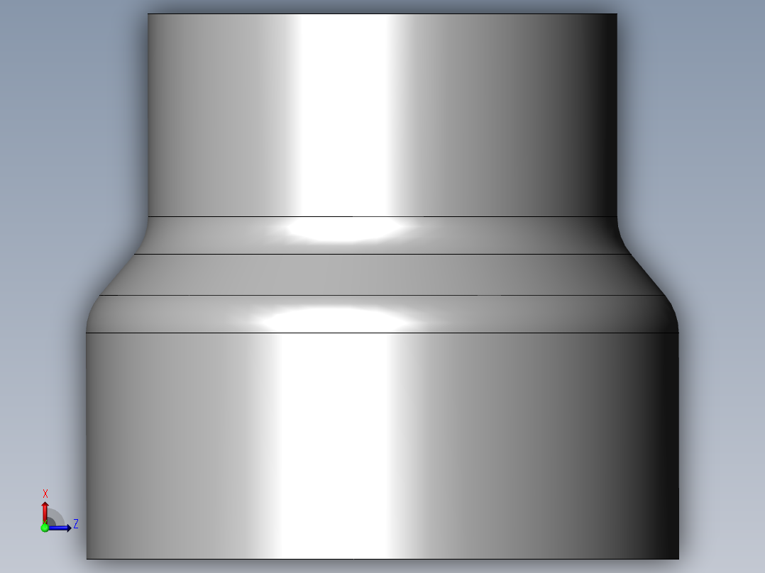 PVC管件-4x3 reducer俯视图