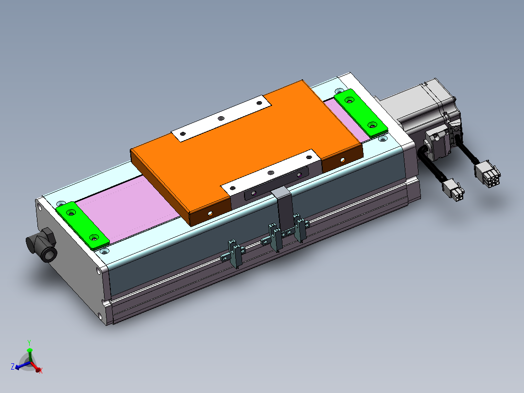 MCH丝杆全封闭MCH14-BC-200W主视图
