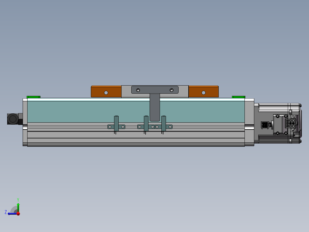 MCH丝杆全封闭MCH14-BC-200W右视图