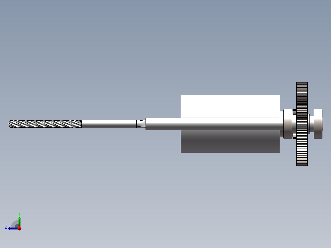 打孔机模型右视图