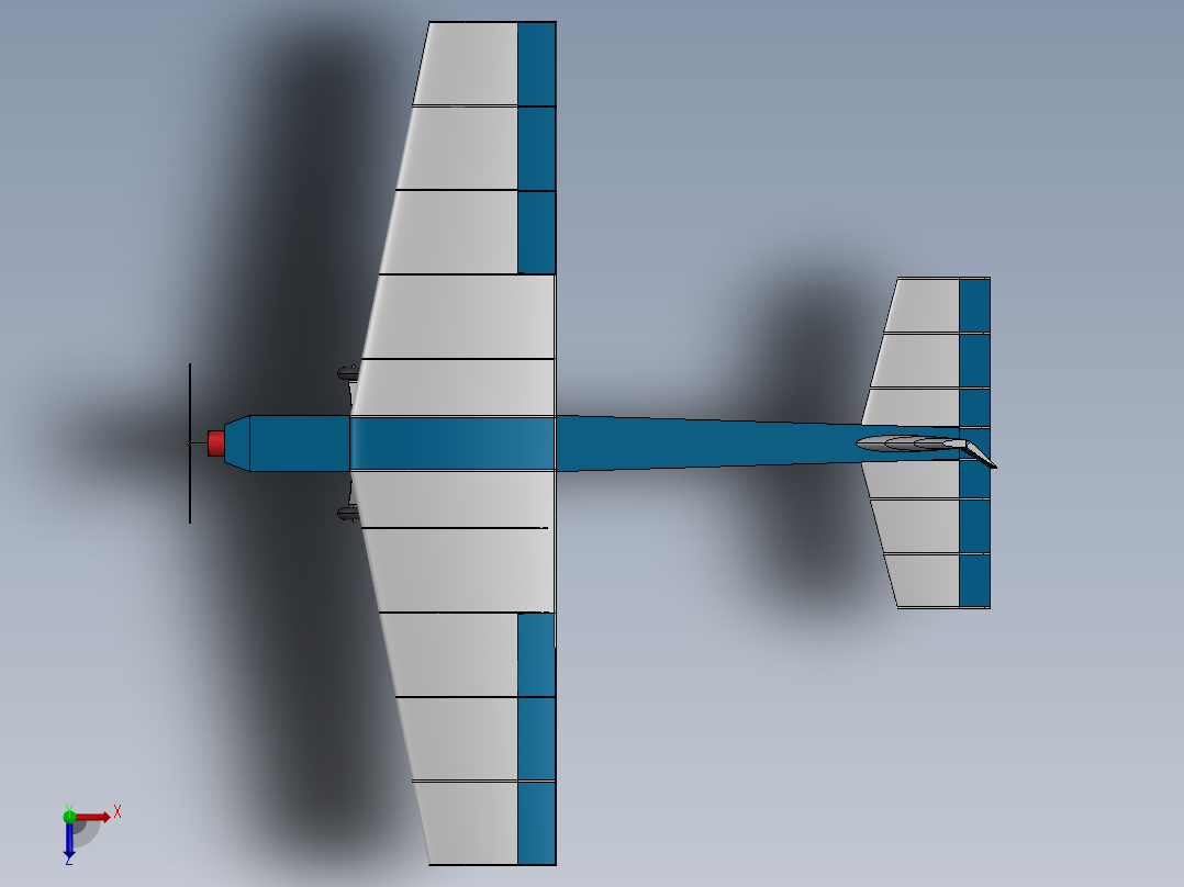 c-plane-34遥控飞行模型俯视图