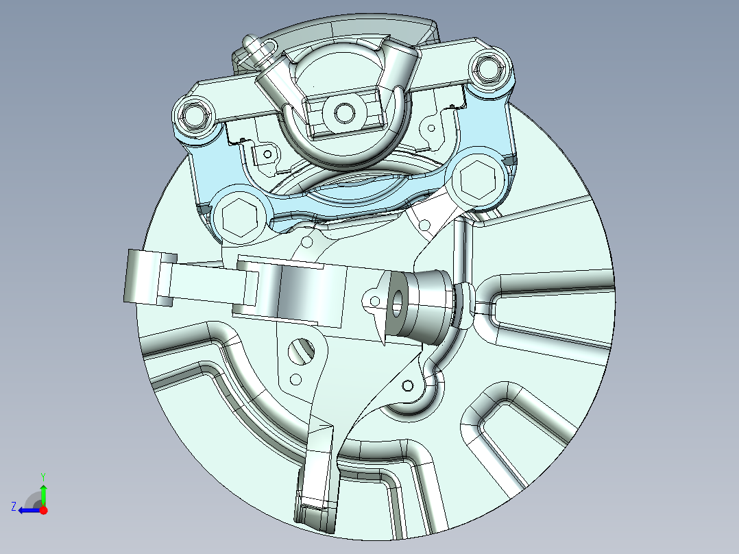 液压制动系统汽车防抱死系统设计【含三维catia+10张CAD图+文档】右视图