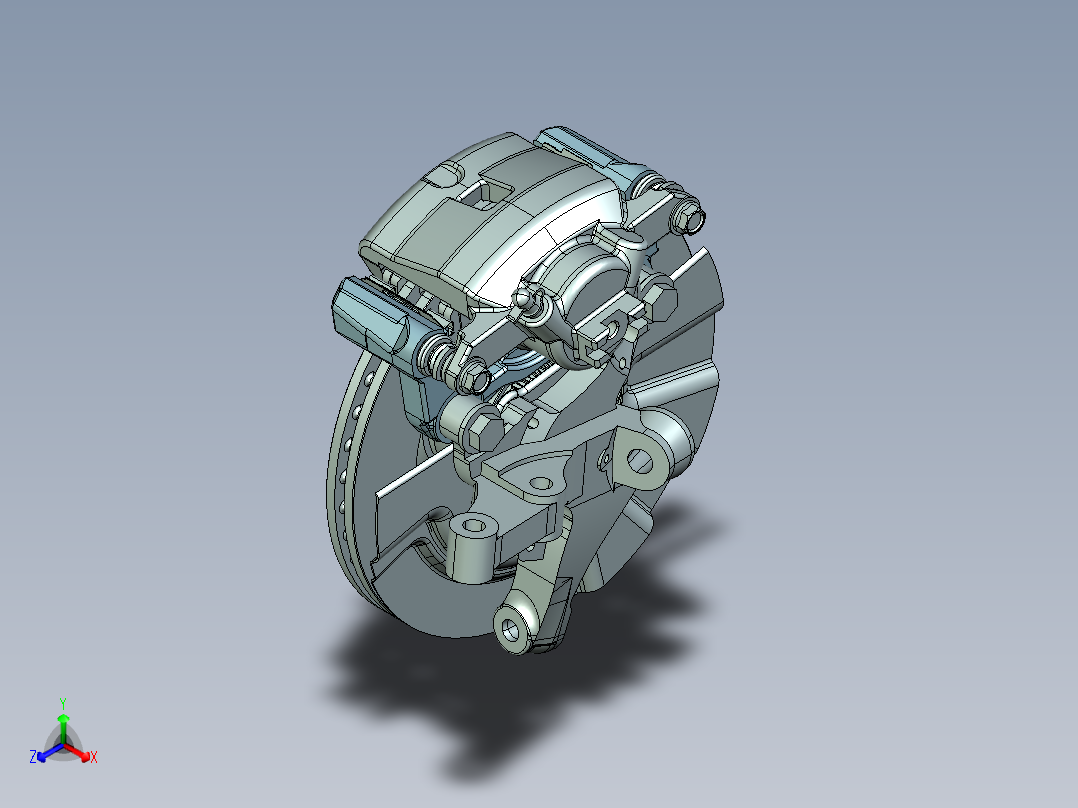 液压制动系统汽车防抱死系统设计【含三维catia+10张CAD图+文档】正等轴测图