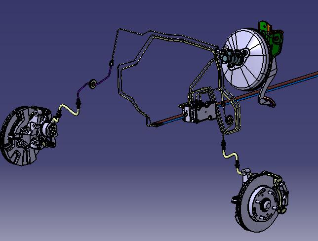 液压制动系统汽车防抱死系统设计【含三维catia+10张CAD图+文档】