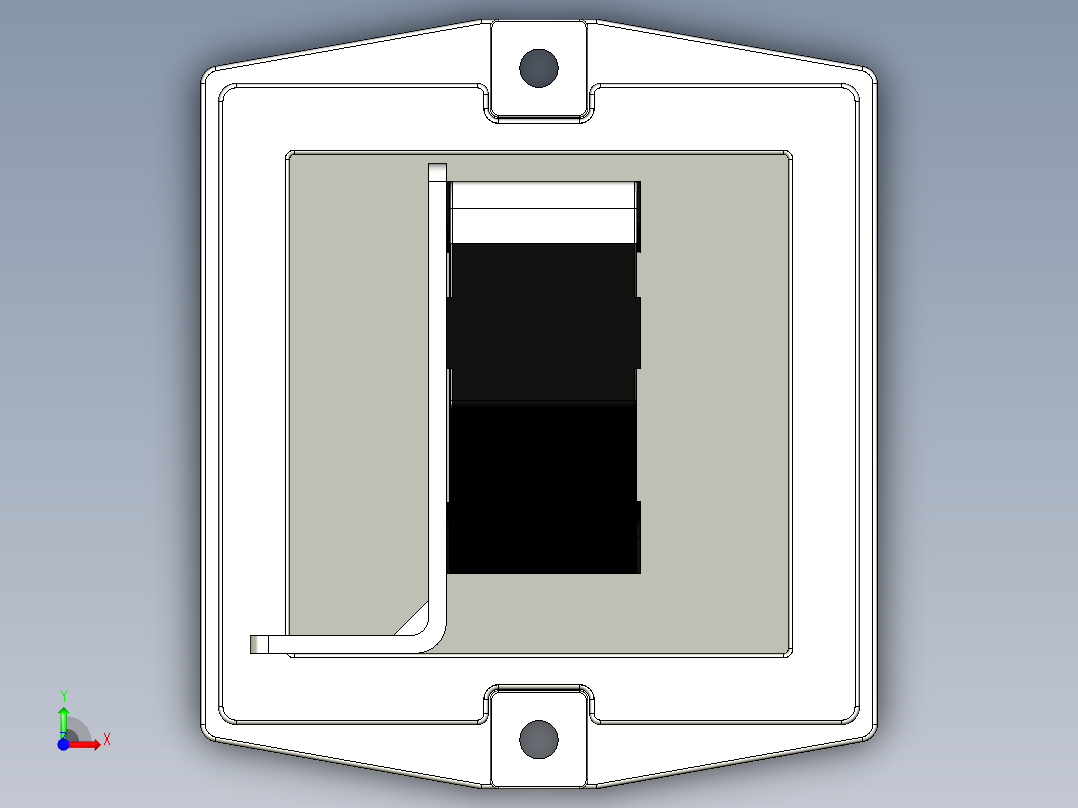 基恩士LV-S63_kc图纸模型前视图