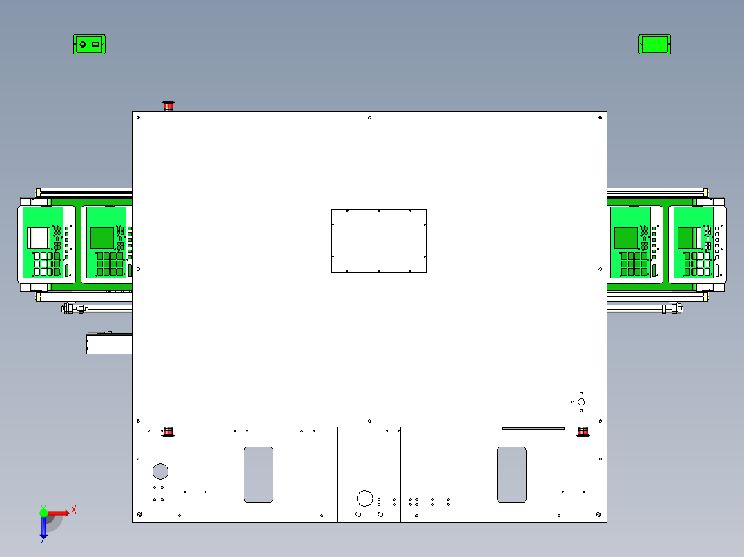 话机总装配体俯视图