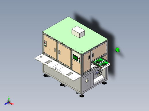 话机总装配体正等轴测缩略图