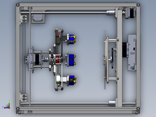 新型3D打印机结构设计含三维图右视缩略图