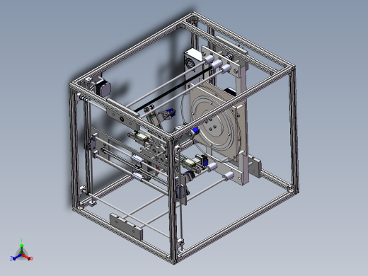 新型3D打印机结构设计含三维图正等轴测缩略图