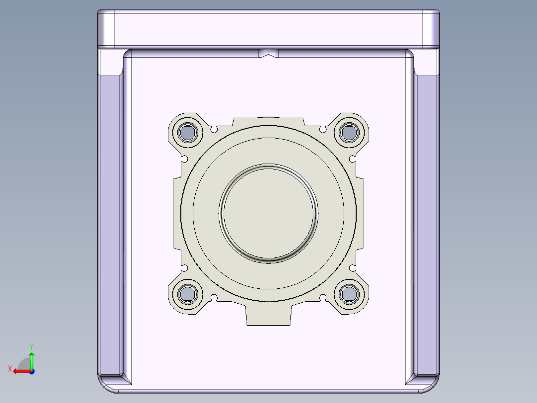 ZJ-W7 HSG-CNC3-47-（笔记本CNC工装夹具三维模型1出2）侧孔加工治具01版后视图