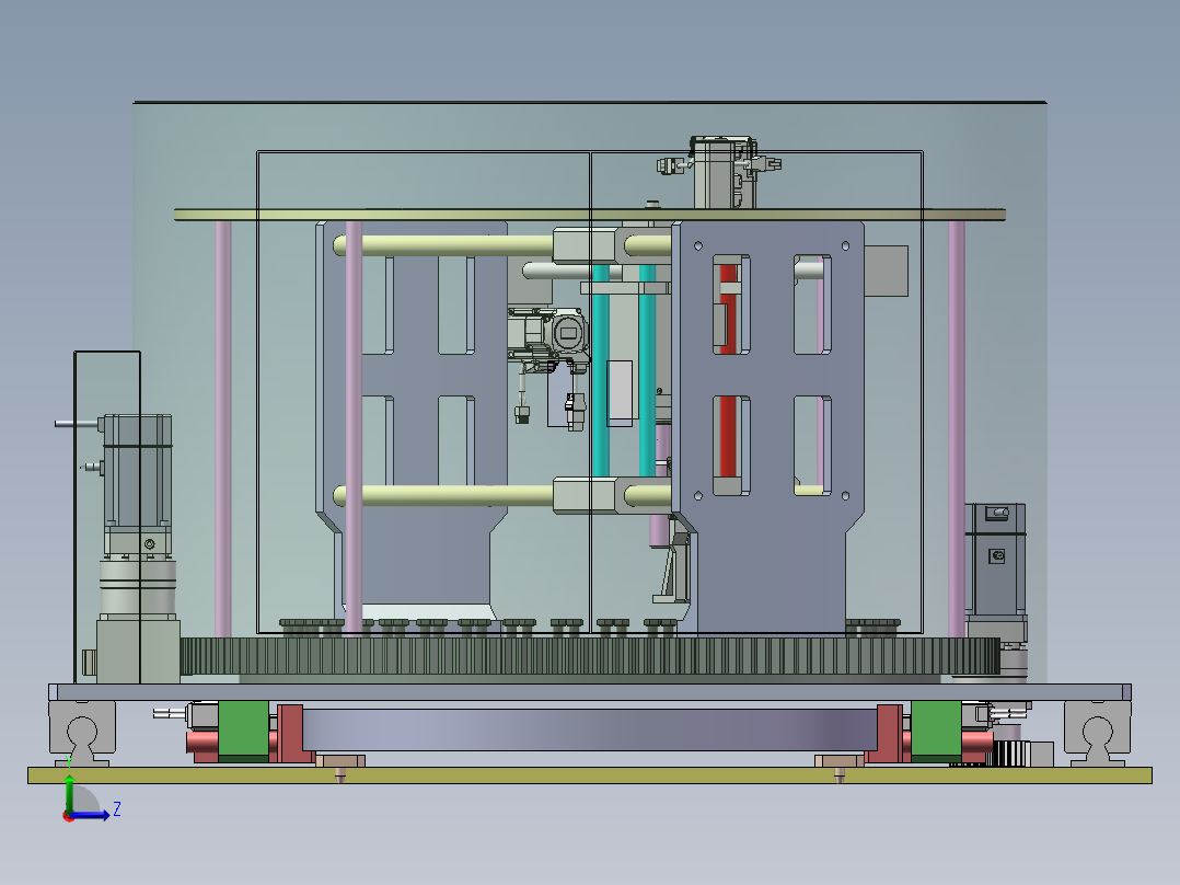 转盘式自动锁螺栓sw17可编辑左视图