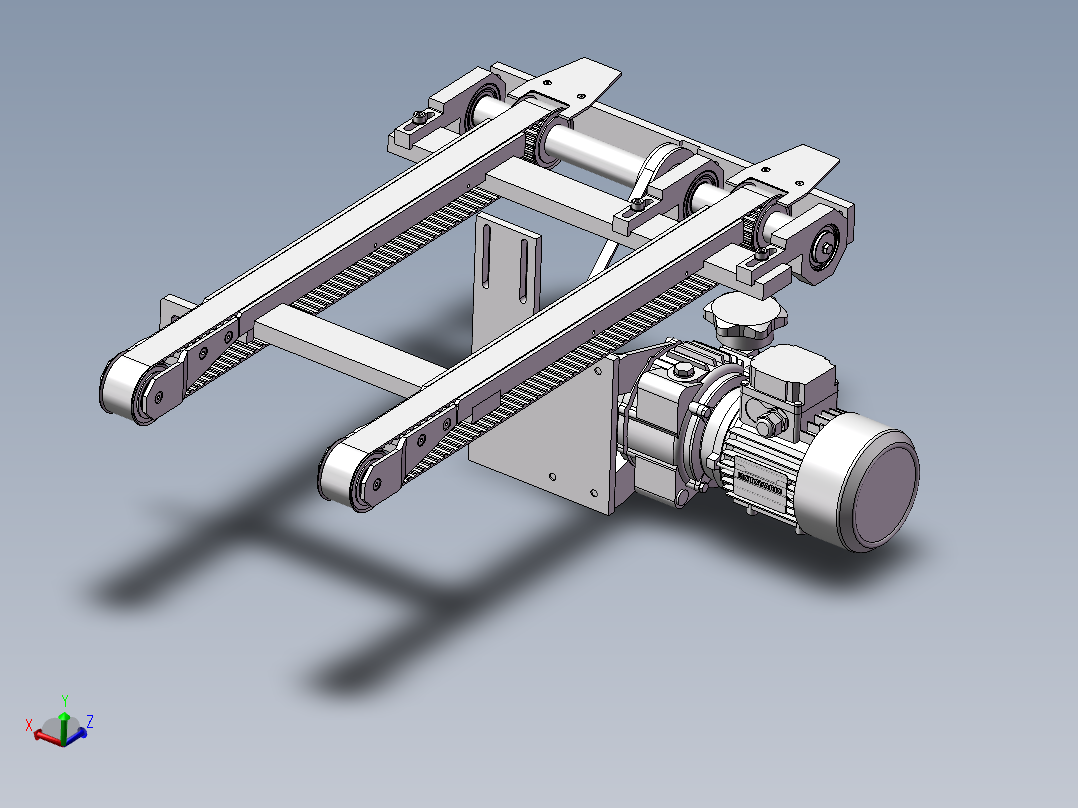 0.7X0.04双皮带输送机构